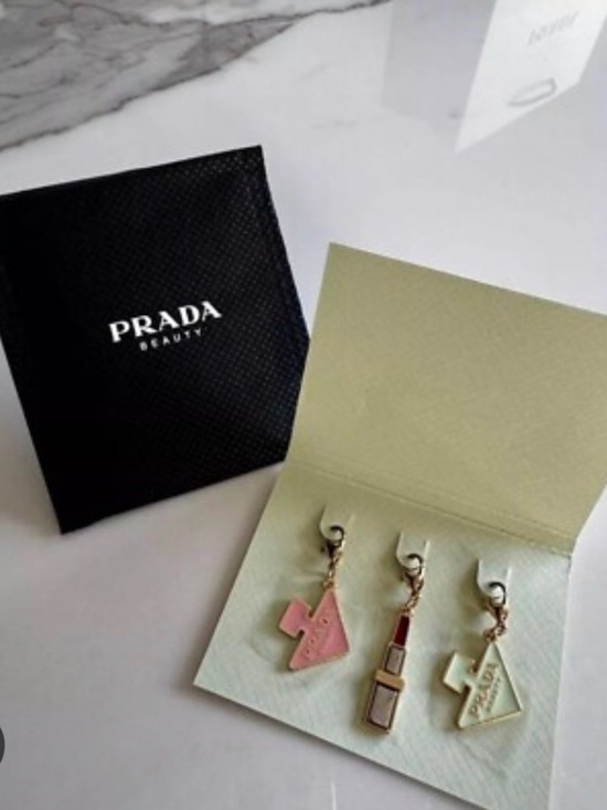 Prada Jewelry - PRADA BEAUTY GWP NWOT Gold-Tone Pink &  Charm Set